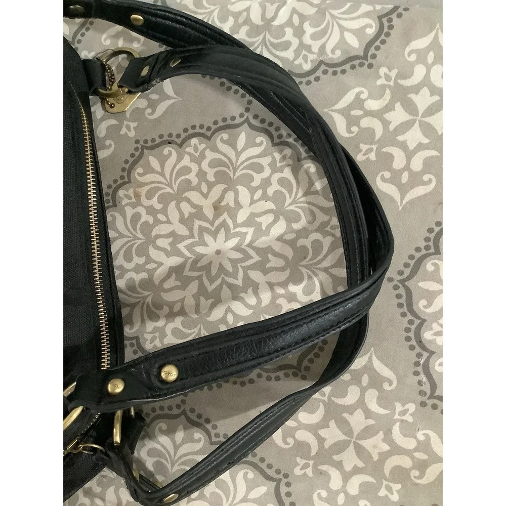Coach handbags used large pre-owned black